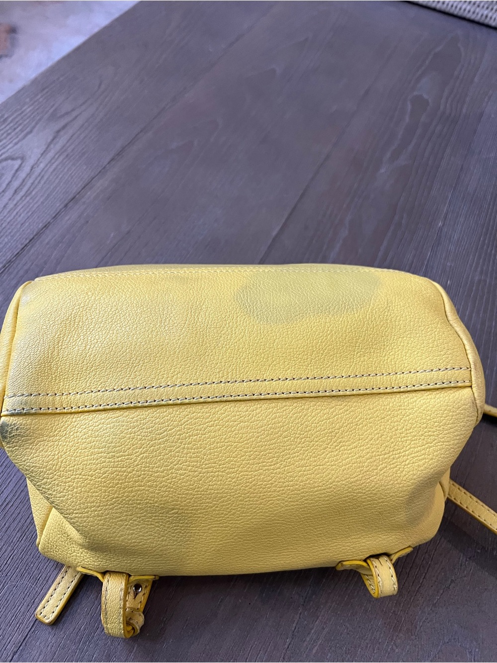 Givenchy Pandora Small Yellow Pebbled Leather Crossbody - Picture 6 of 14